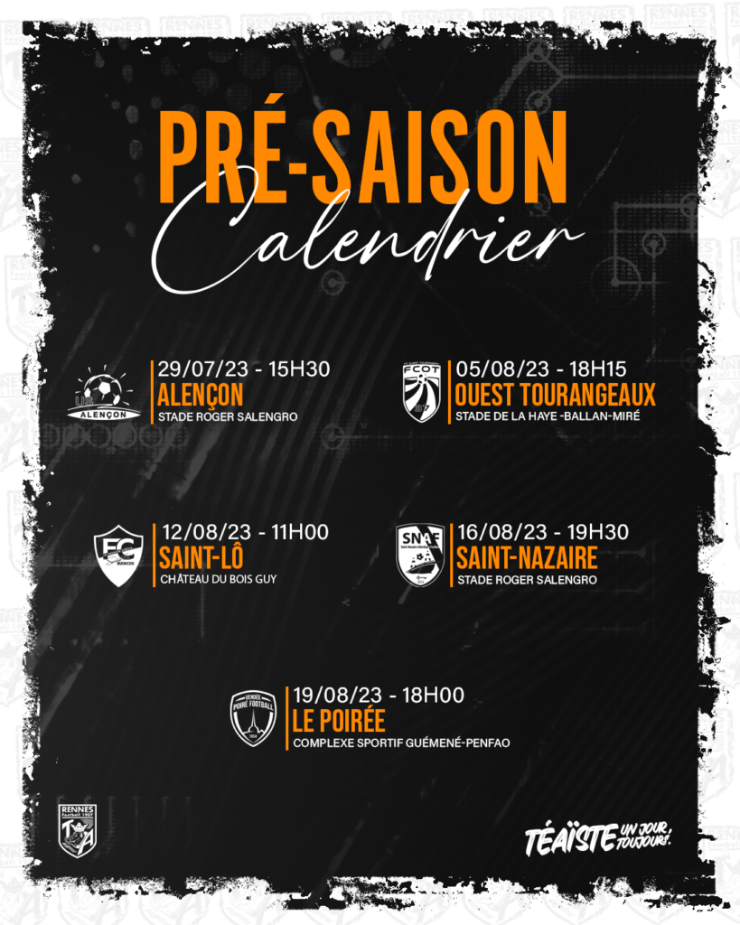 N3.PRÉ-SAISON : Le calendrier des matchs amicaux - TAFOOT